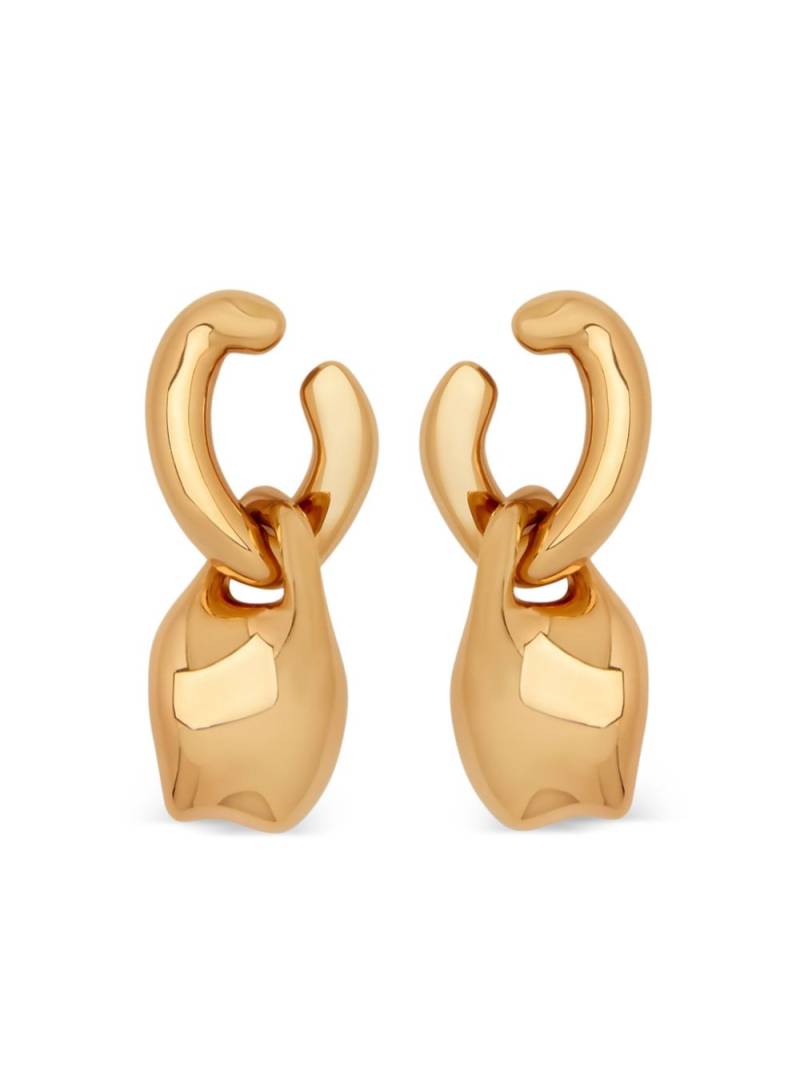 Oscar de la Renta O Double drop earrings - Gold von Oscar de la Renta