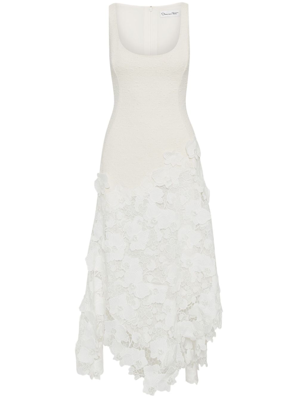 Oscar de la Renta Orchid Guipure tweed sleeveless dress - Neutrals von Oscar de la Renta