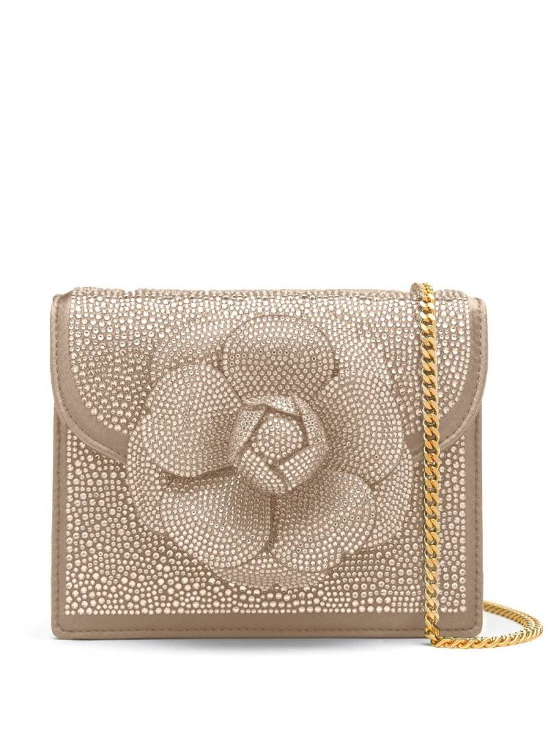 Oscar de la Renta Pave Crystal Mini Tro bag - Neutrals von Oscar de la Renta