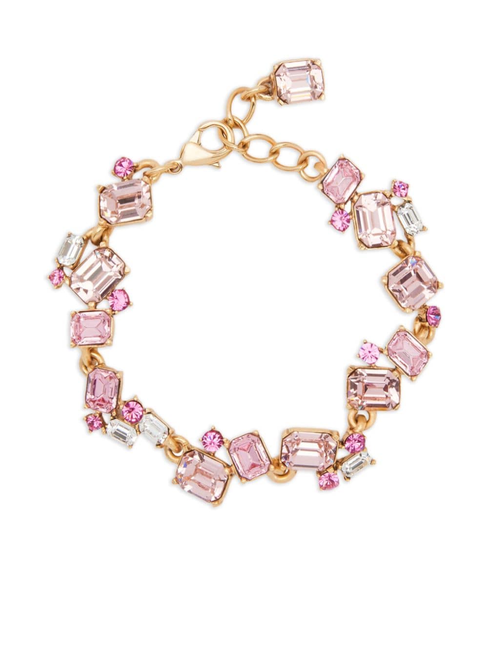 Oscar de la Renta Scrambled crystal bracelet - Gold von Oscar de la Renta