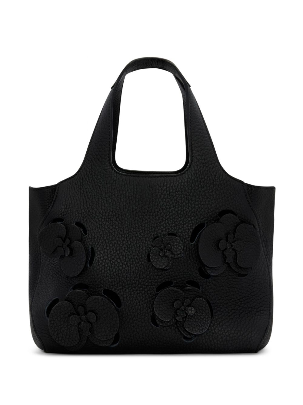 Oscar de la Renta The Laser-Cut Mini Topaz tote bag - Black von Oscar de la Renta