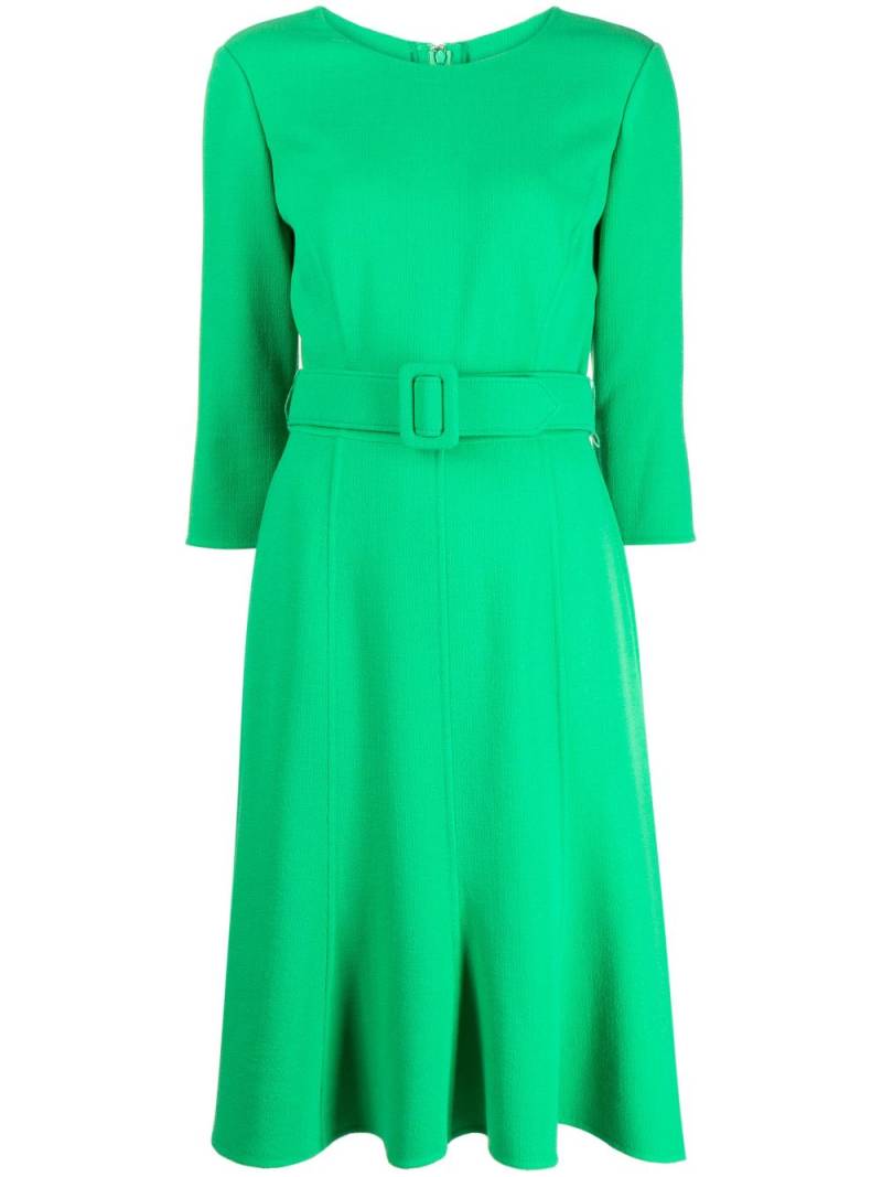 Oscar de la Renta belted midi dress - Green von Oscar de la Renta