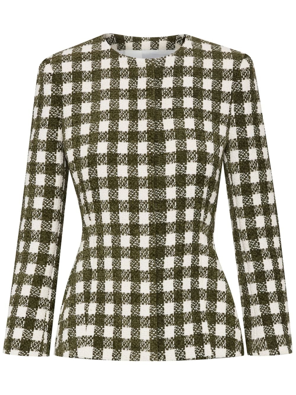 Oscar de la Renta Chenille Check tweed jacket - Neutrals von Oscar de la Renta