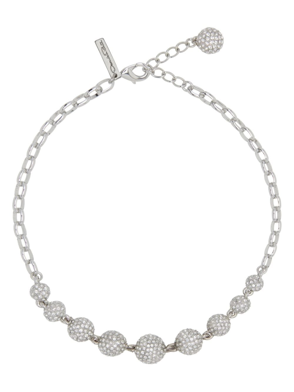 Oscar de la Renta Crystal Sphere necklace - Neutrals von Oscar de la Renta