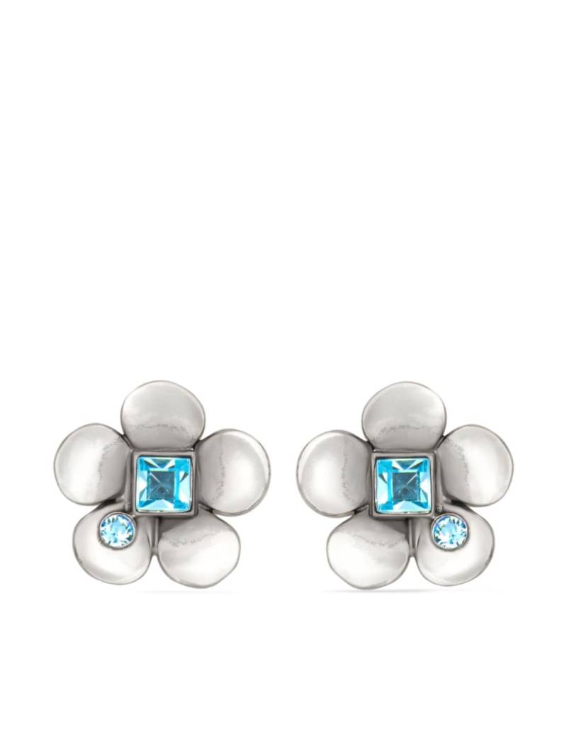 Oscar de la Renta Flower stud earrings - Silver von Oscar de la Renta