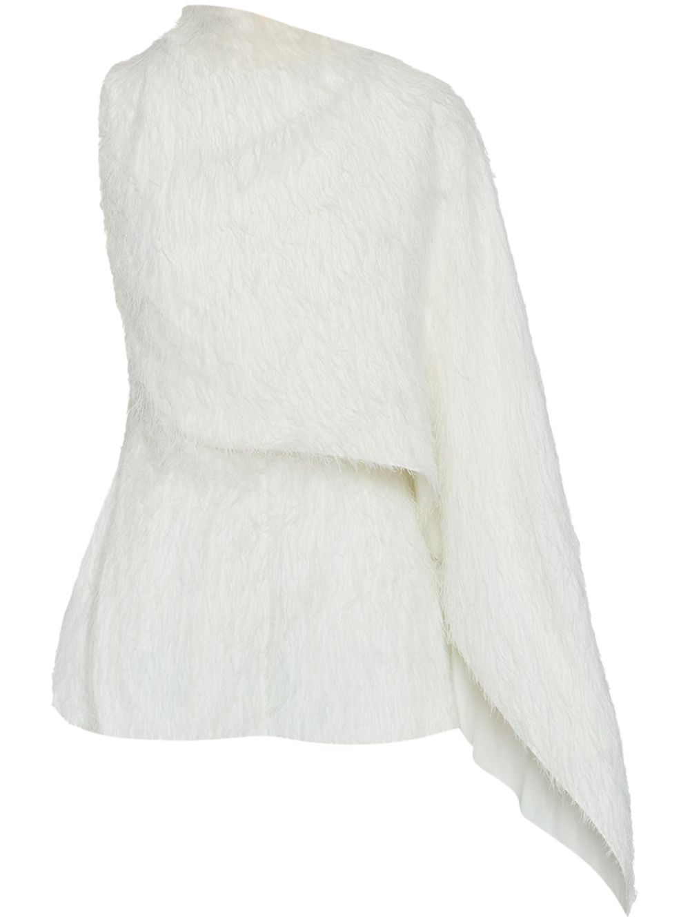 Oscar de la Renta fringed fil-coupé blouse - White von Oscar de la Renta