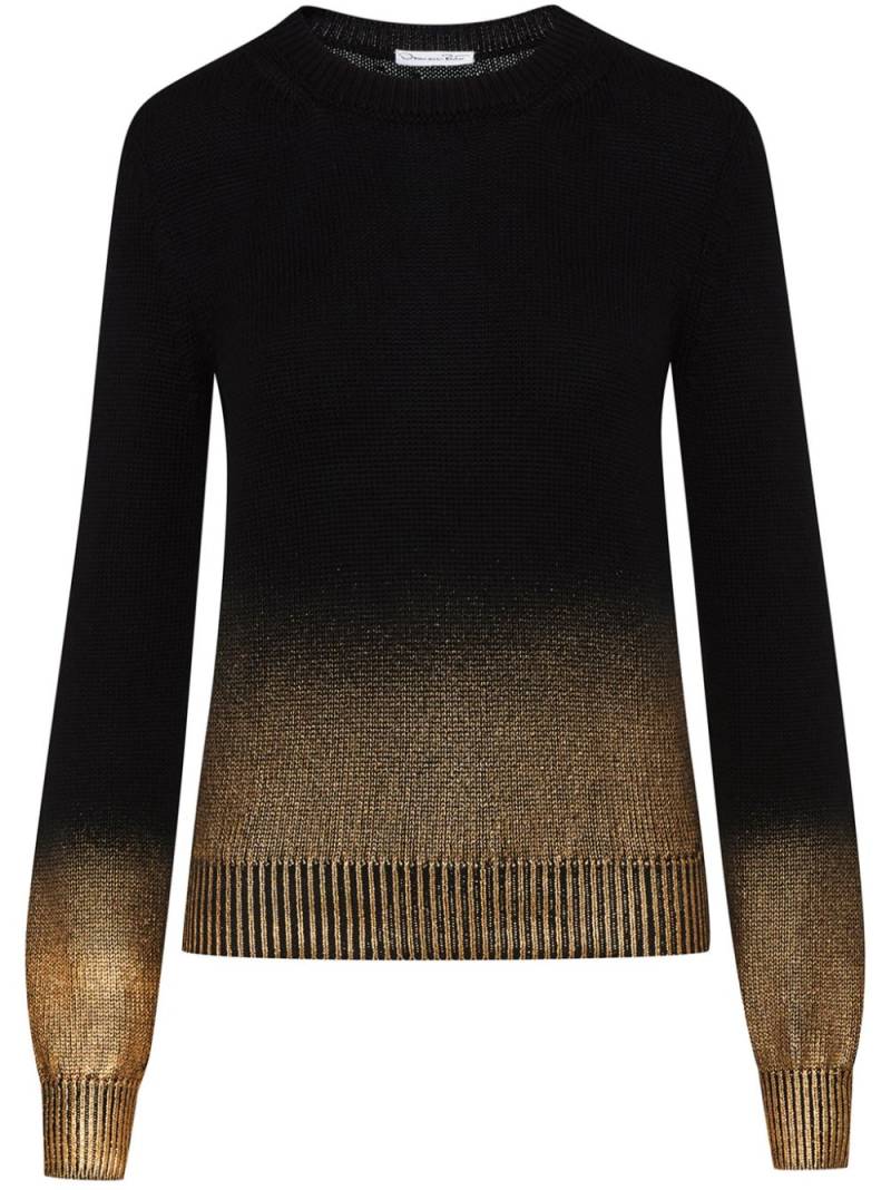 Oscar de la Renta Gold Foil jumper - Black von Oscar de la Renta