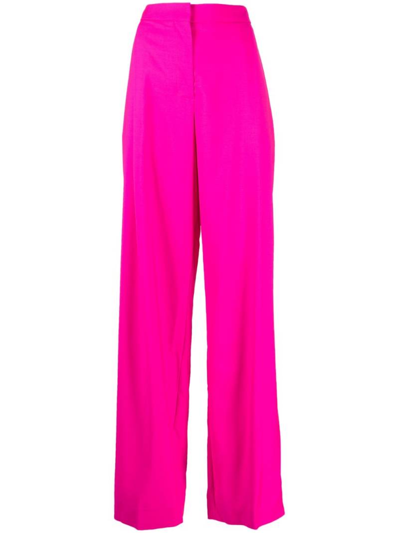 Oscar de la Renta high-waisted palazzo trousers - Pink von Oscar de la Renta