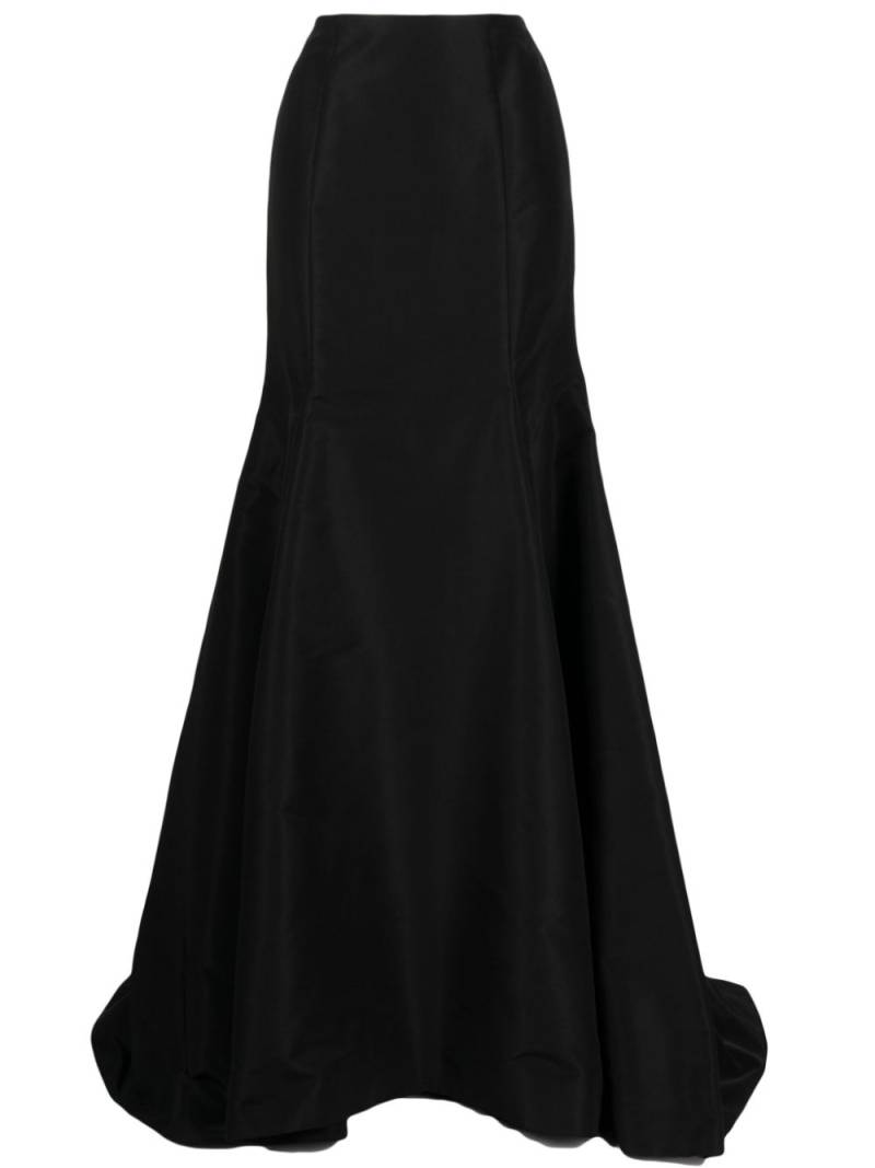 Oscar de la Renta high-waisted trumpet silk skirt - Black von Oscar de la Renta