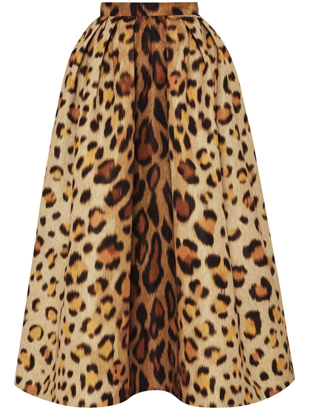 Oscar de la Renta Jaguar faille skirt - Brown von Oscar de la Renta