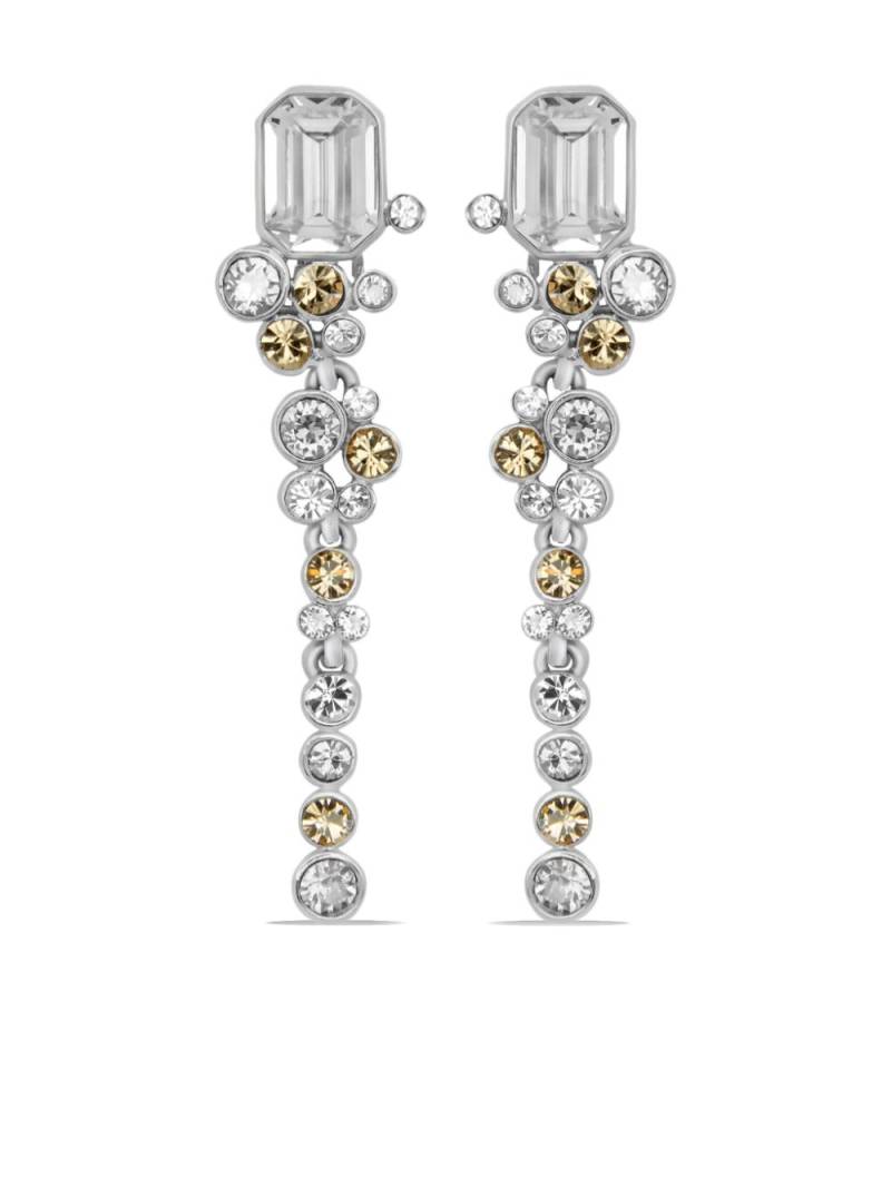 Oscar de la Renta mixed-crystal clip-on earrings - Silver von Oscar de la Renta