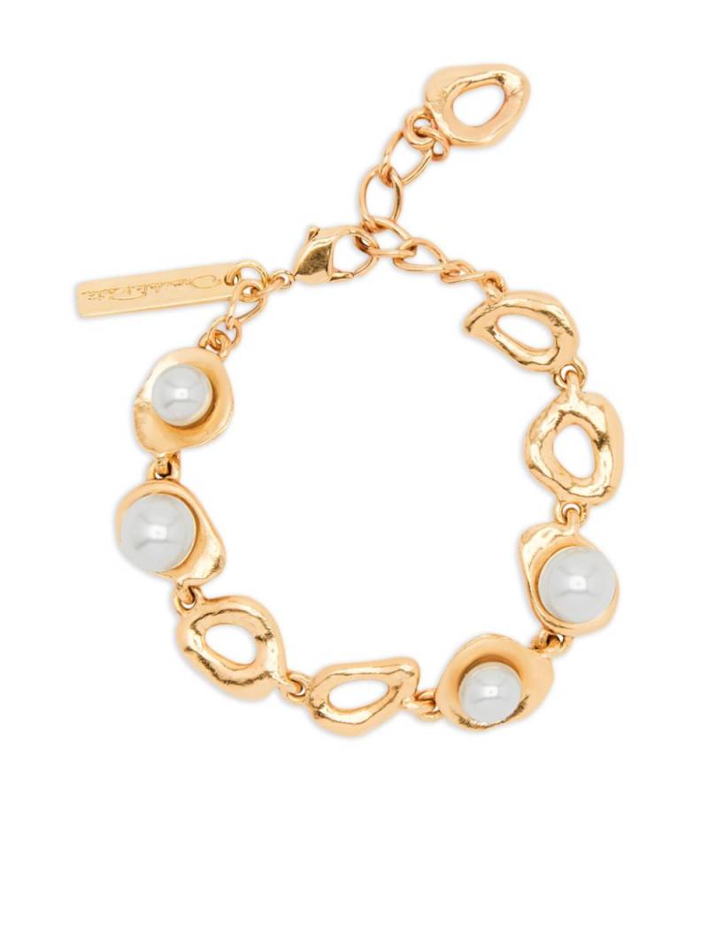 Oscar de la Renta Abstract O pearl bracelet - Gold von Oscar de la Renta