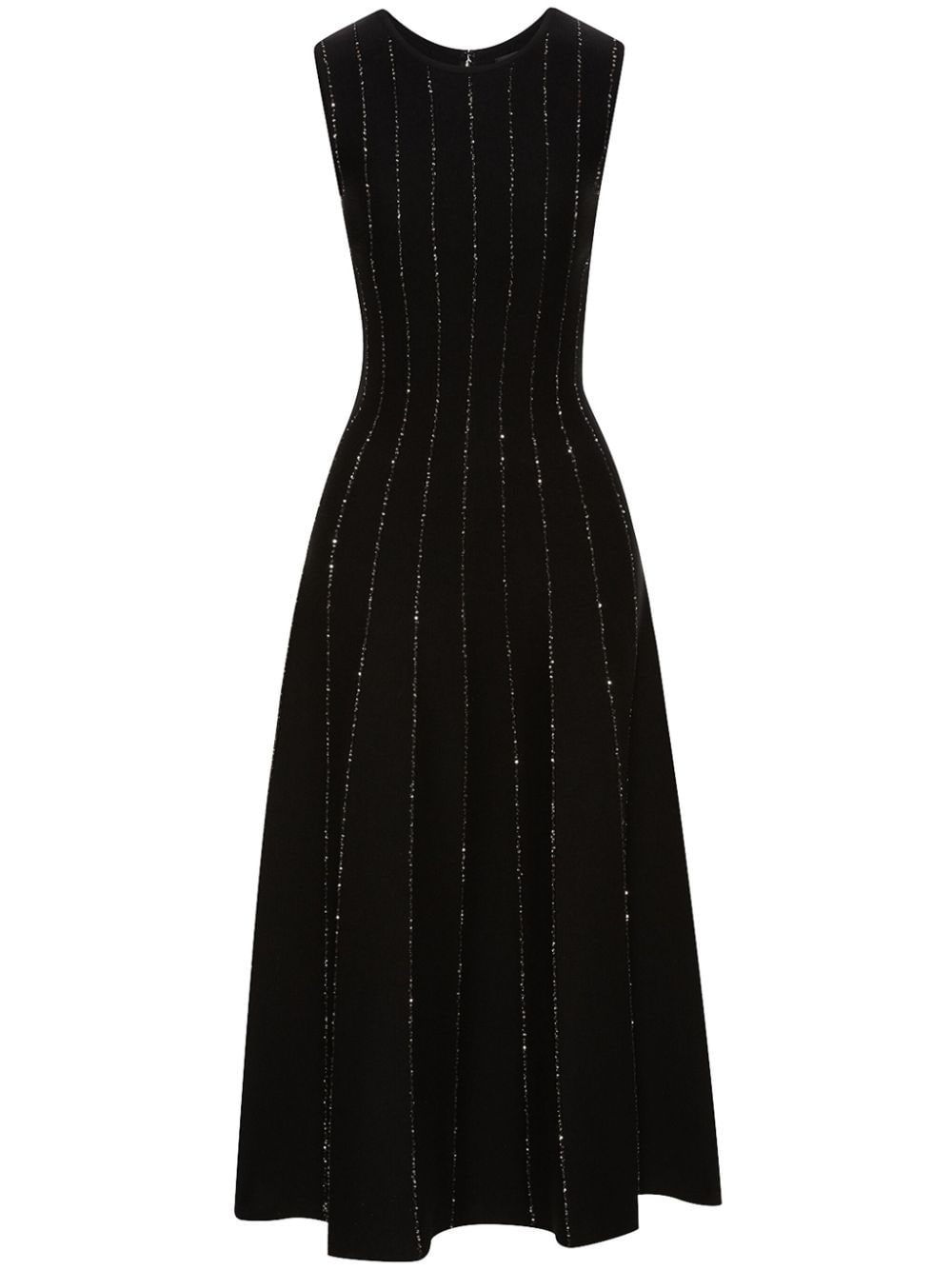 Oscar de la Renta sequin-embellished sleeveless midi dress - Black von Oscar de la Renta