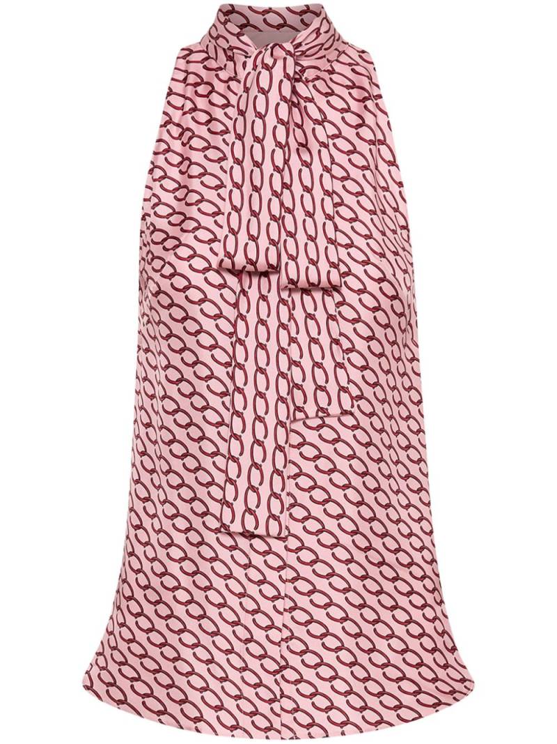 Oscar de la Renta small Oscar chain-link sleeveless blouse - Pink von Oscar de la Renta