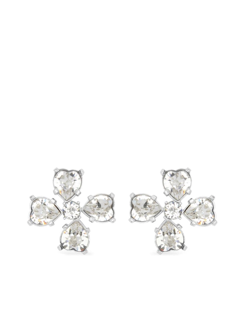 Oscar de la Renta small clover earrings - Silver von Oscar de la Renta