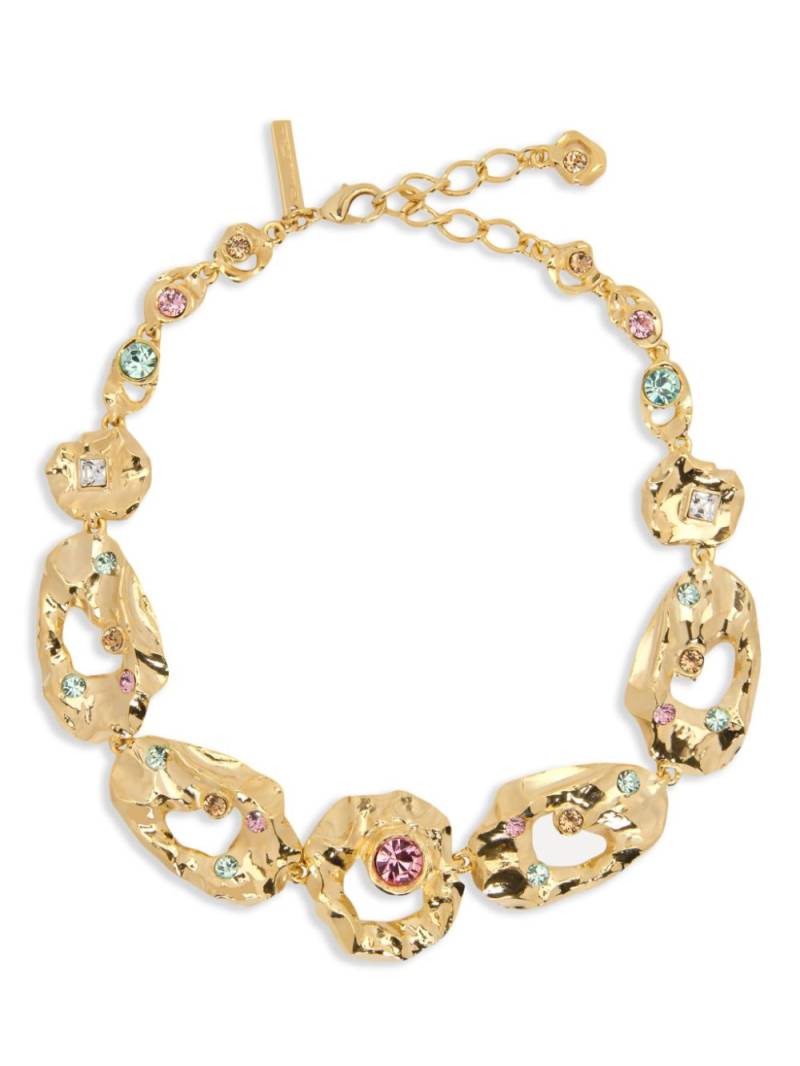 Oscar de la Renta textured chain-link necklace - Gold von Oscar de la Renta