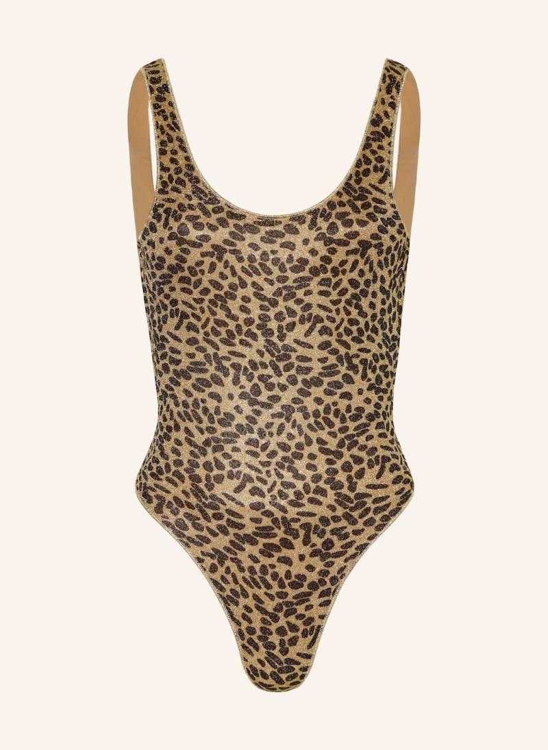 Oséree Badeanzug Animalier Sporty Maillot braun von Oséree