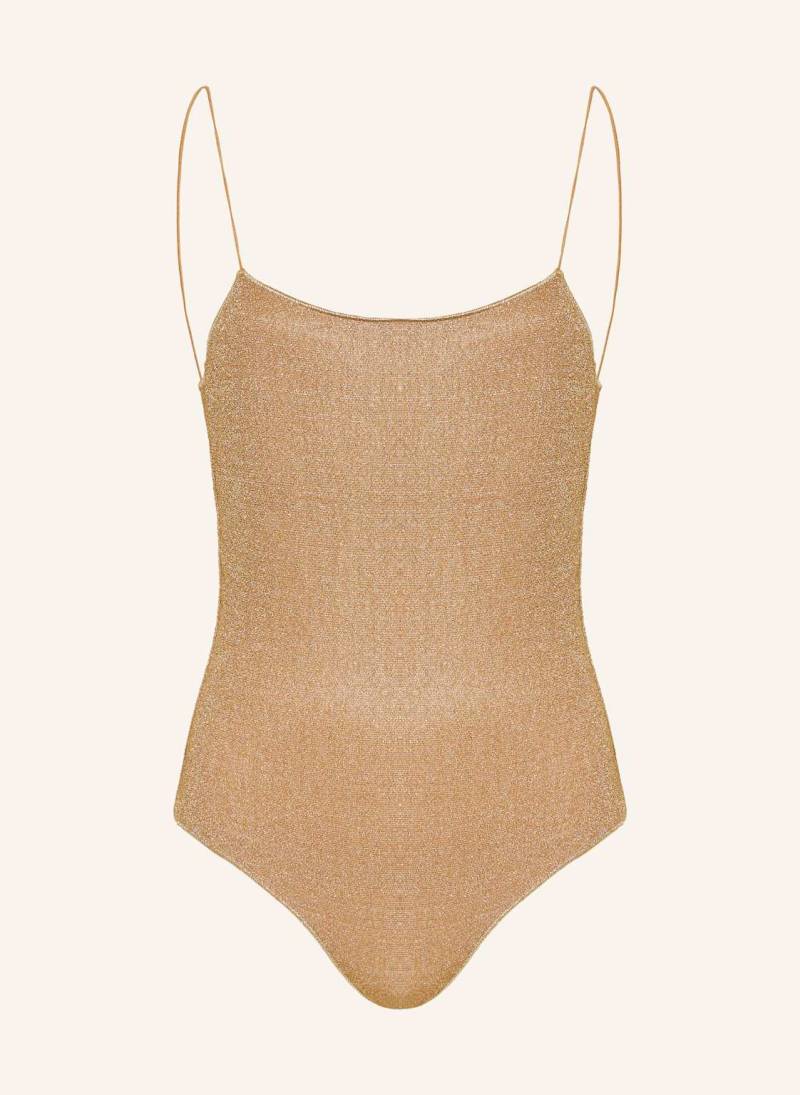 Oséree Badeanzug Lumiere Maillot Mit Glitzergarn gold von Oséree