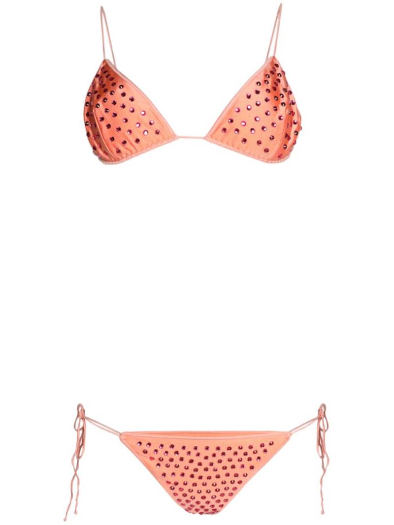 Oséree Gem crystal-embellished bikini - Pink von Oséree