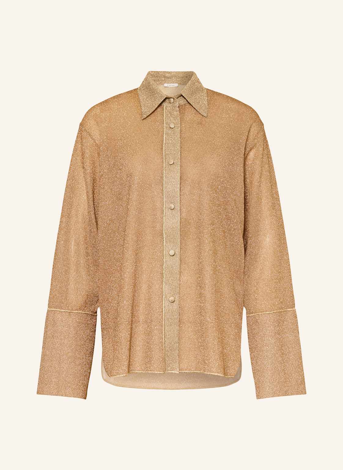 Oséree Hemdbluse Lumiere Mit Glitzergarn gold von Oséree
