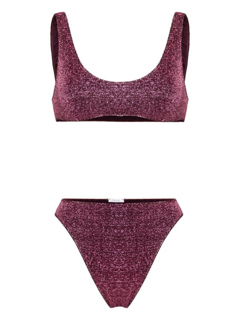 Oséree Lumière Sporty 90s bikini set - Purple von Oséree