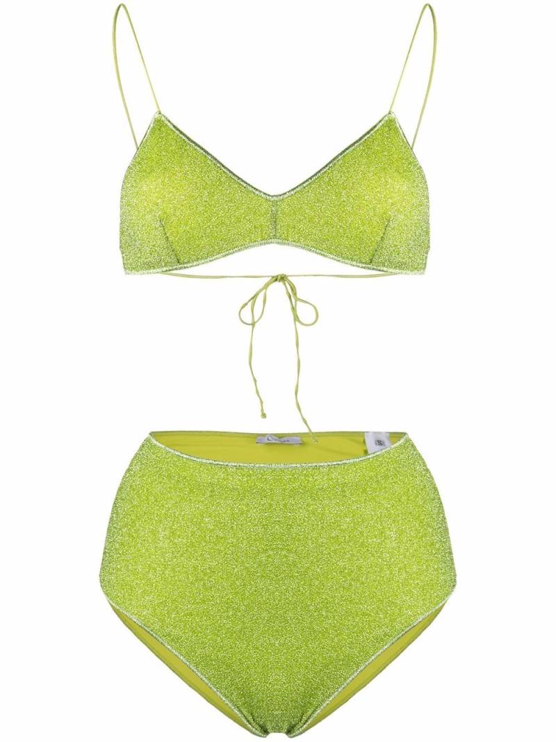 Oséree Lumiere high waisted bikini set - Green von Oséree