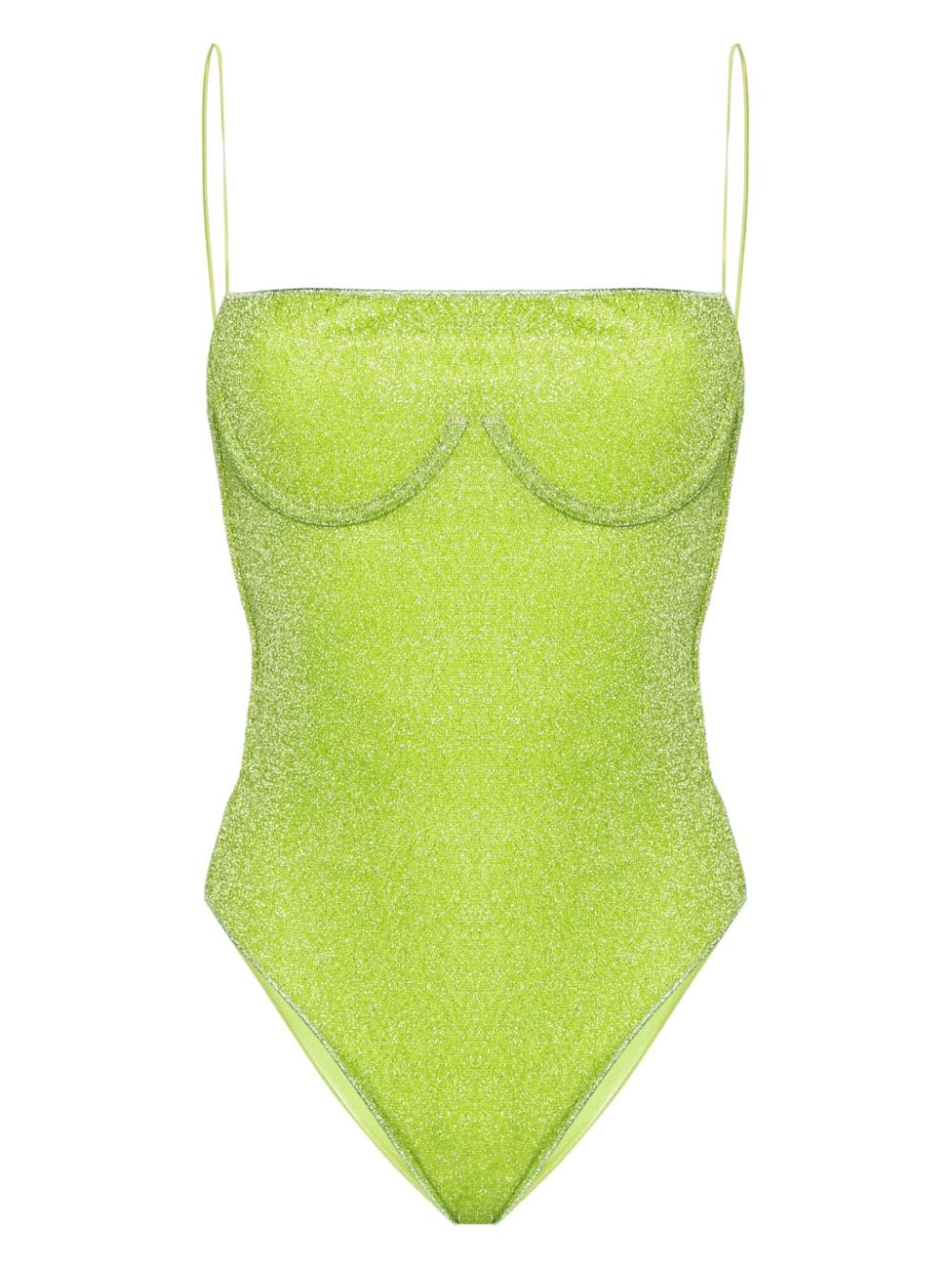 Oséree Lumière lurex swimsuit - Green von Oséree