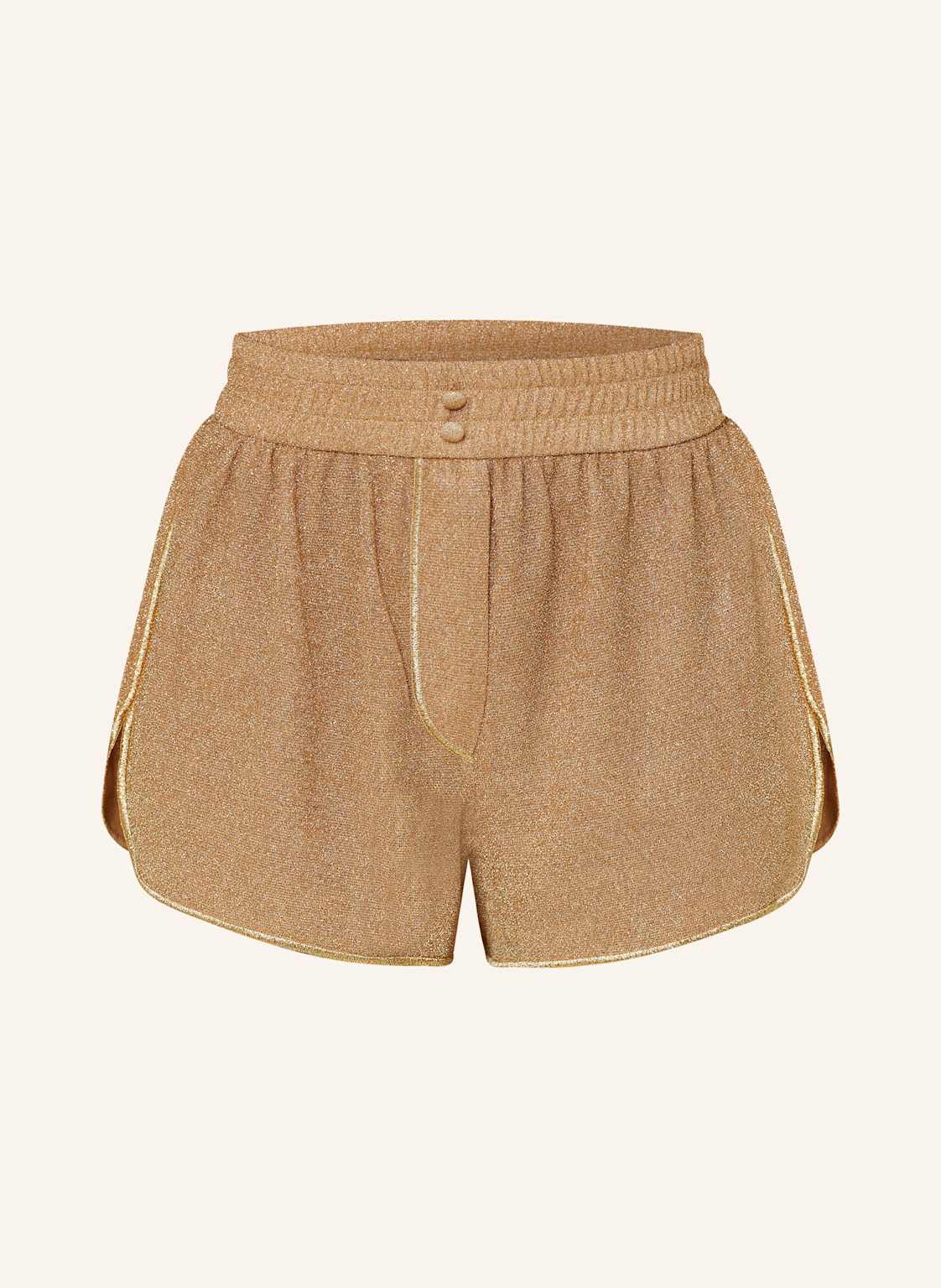 Oséree Shorts Lumiere Mit Glitzergarn gold von Oséree