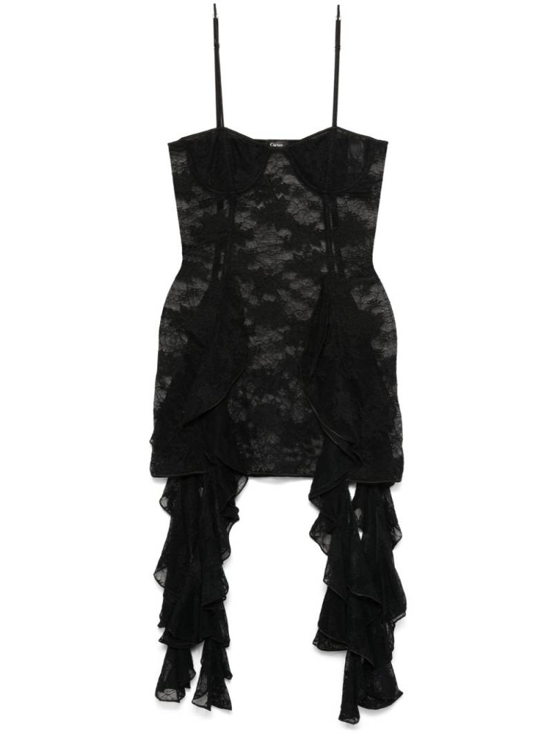 Oséree Volante mini dress - Black von Oséree