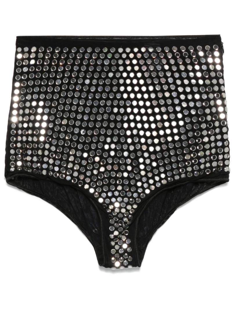 Oséree crystal-embellished shorts - Black von Oséree