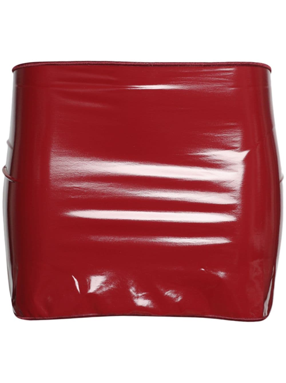 Oséree faux-leather mini skirt - Red von Oséree