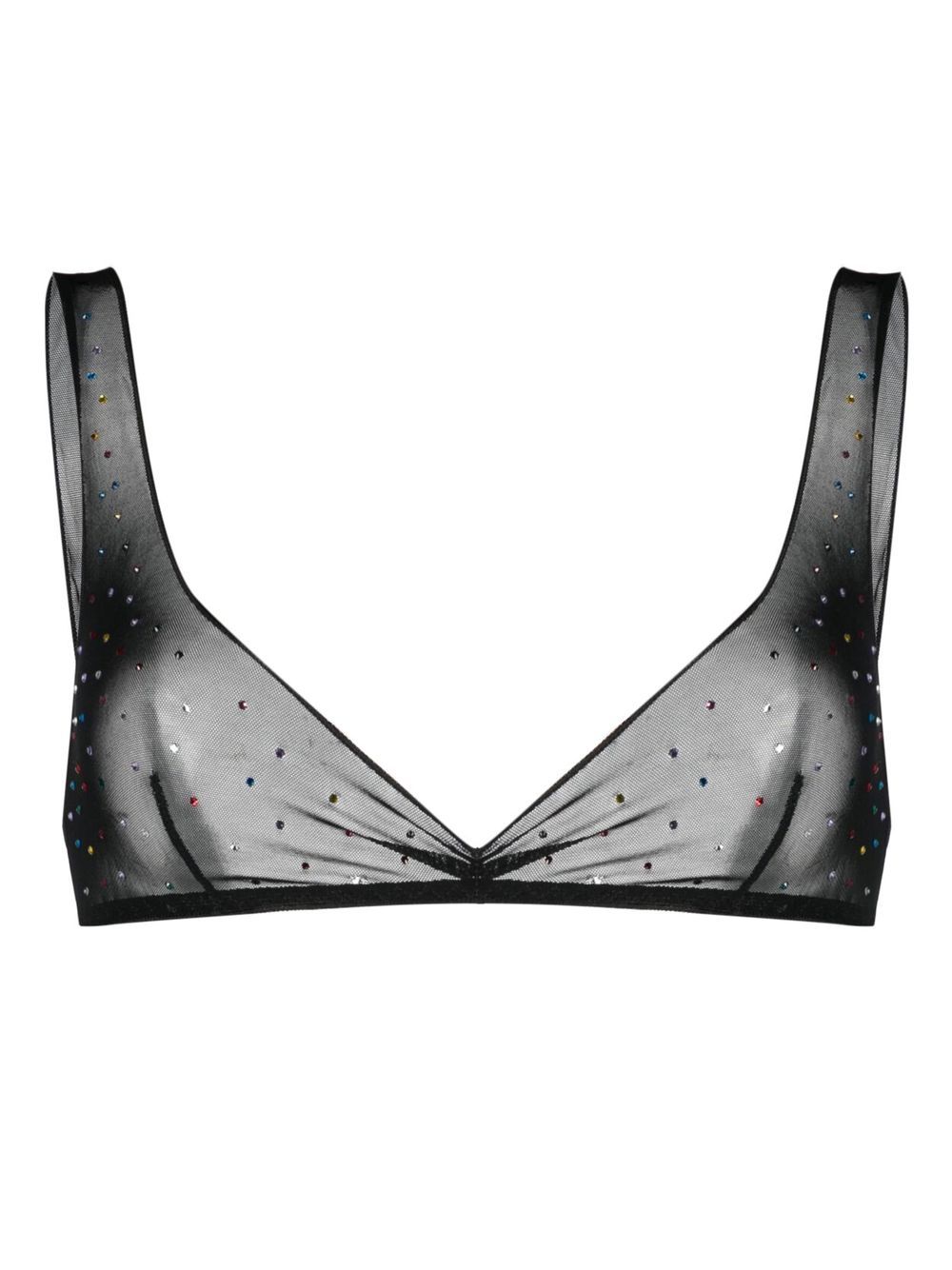 Oséree gem-studded soft cup bra - Black von Oséree