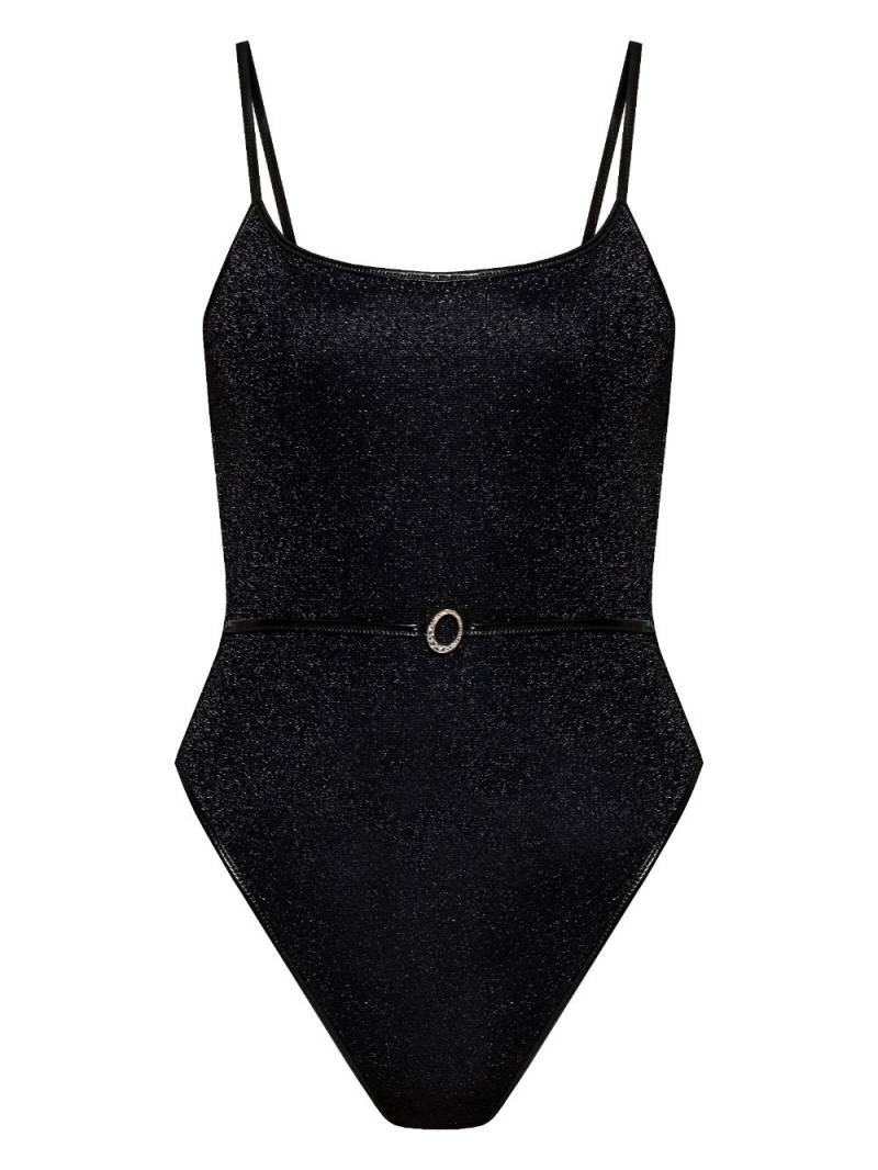 Oséree lurex swimsuit - Black von Oséree