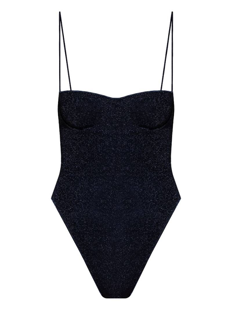 Oséree lurex swimsuit - Blue von Oséree