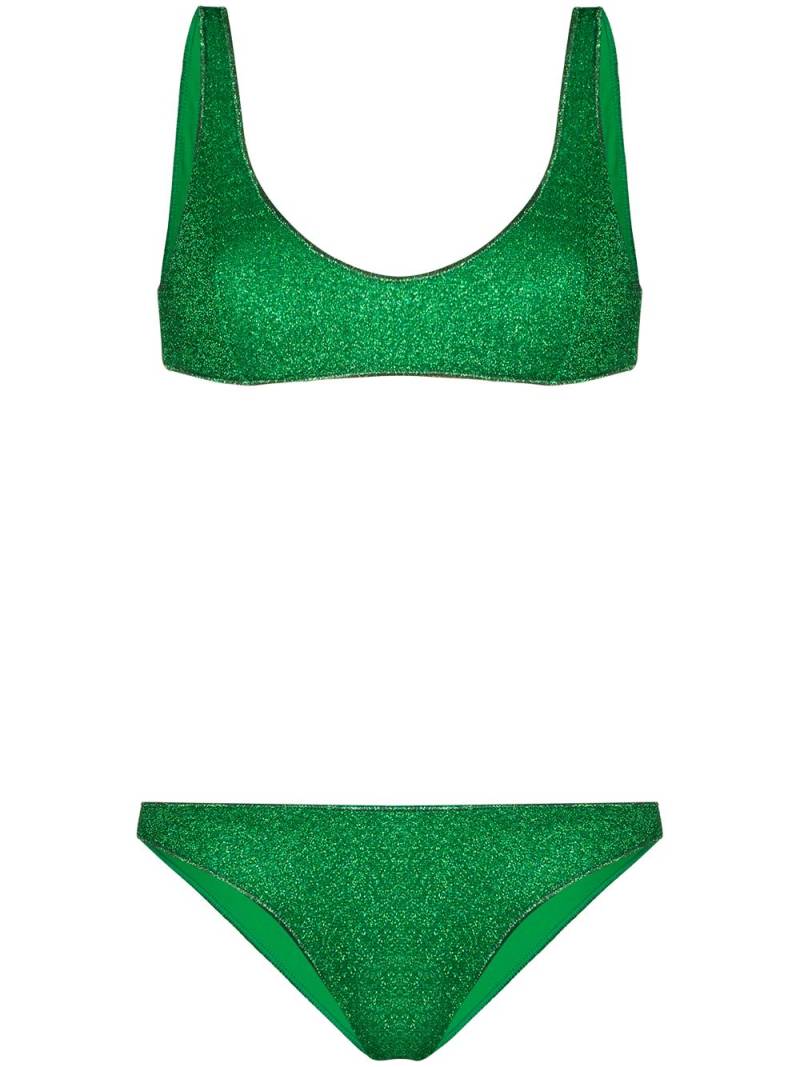 Oséree metallic effect bikini set - Green von Oséree