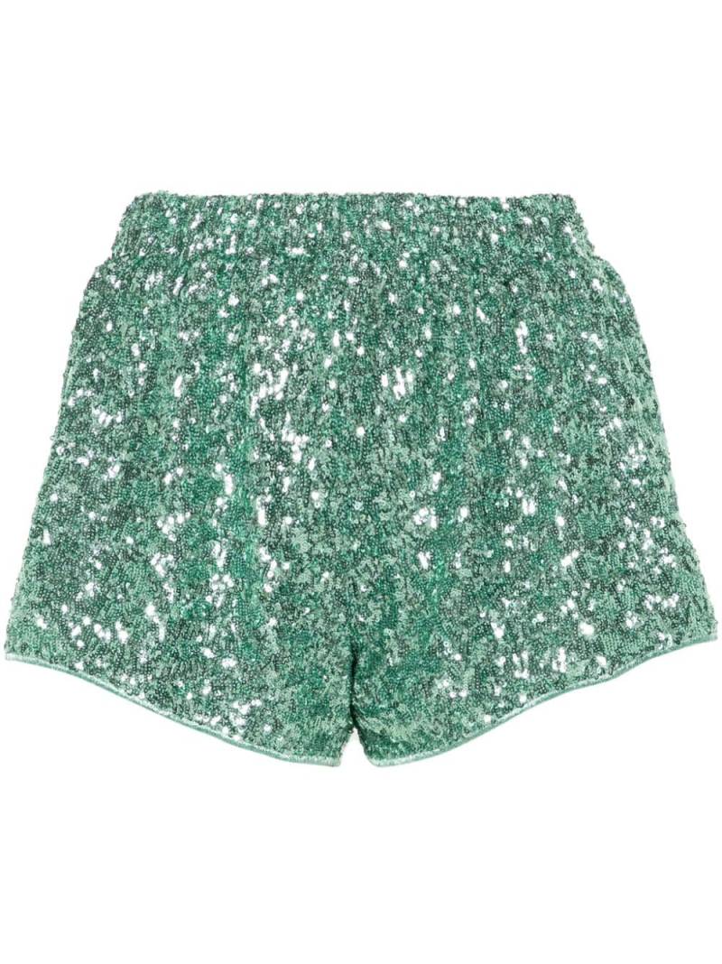 Oséree sequin-design shorts - Green von Oséree