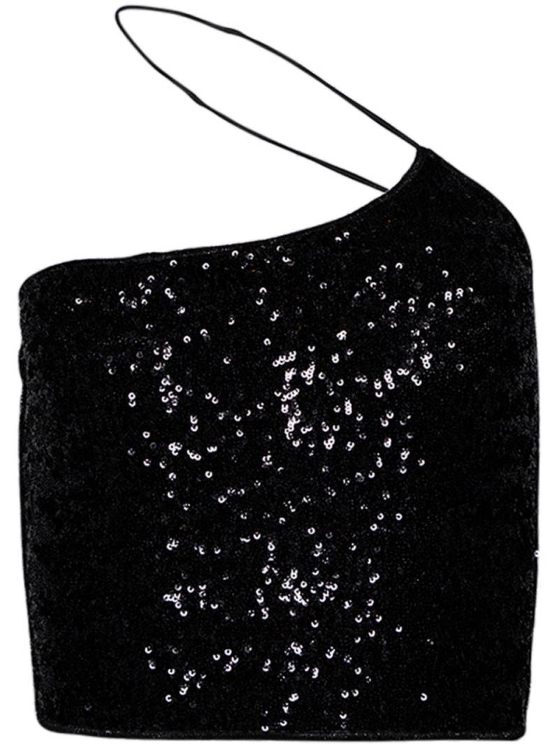 Oséree sequin-embellished crop top - Black von Oséree