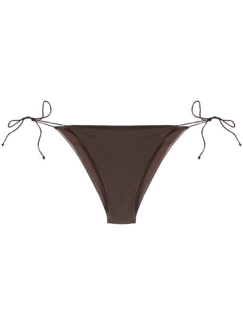 Oséree tie-side bikini bottoms - Brown von Oséree