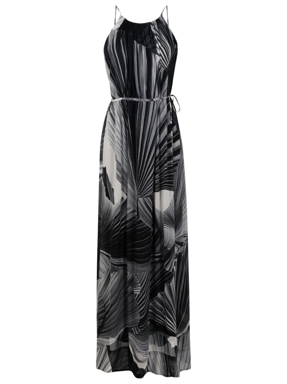 Osklen graphic-print spaghetti-strap maxi dress - Black von Osklen