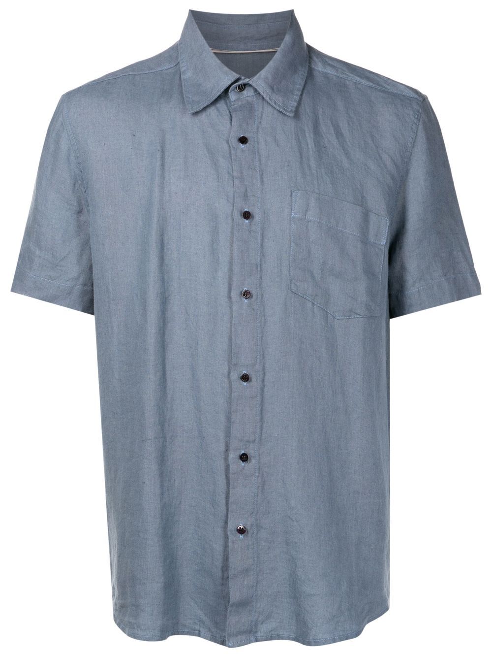 Osklen short-sleeved flax shirt - Blue von Osklen