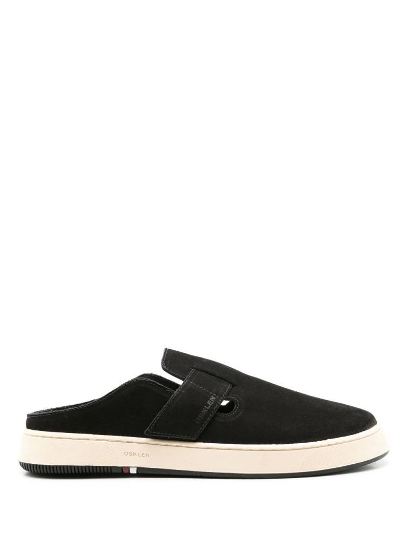 Osklen side logo-print slip-on sneakers - Black von Osklen