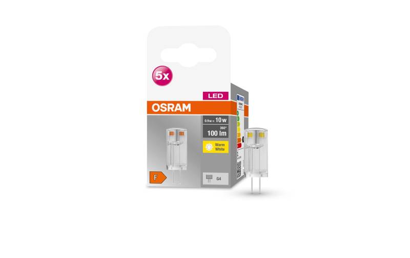 Osram LED-Leuchtmittel »Base Pin 10 0.9W, G4, Warmweiss«, G4, 1 St., Warmweiss von Osram