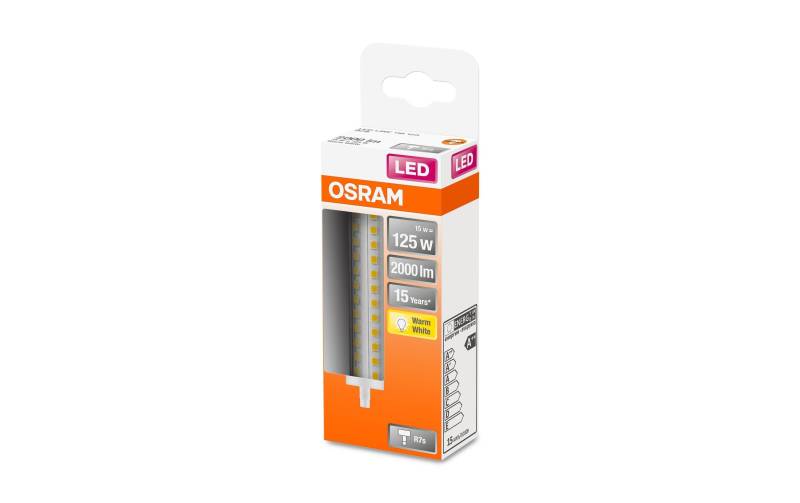 Osram LED-Leuchtmittel »Star Line 118 15W, R7 s Warmweiss«, R7s, 1 St., Warmweiss von Osram