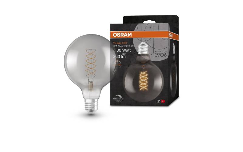 Osram LED-Leuchtmittel »Vintage 1906 Globe125, 7.8W, E27, Warmweiss«, E27, 1 St., Warmweiss von Osram