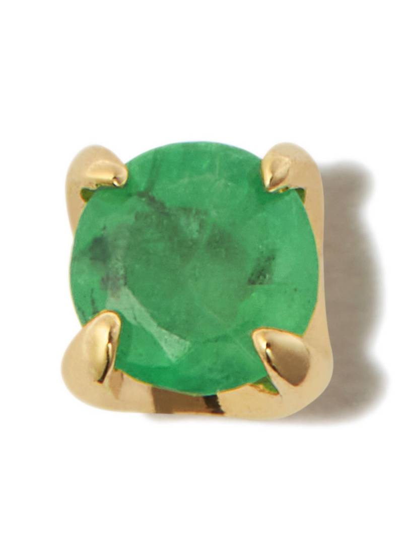 Otiumberg 14kt yellow gold emerald stud single earring von Otiumberg