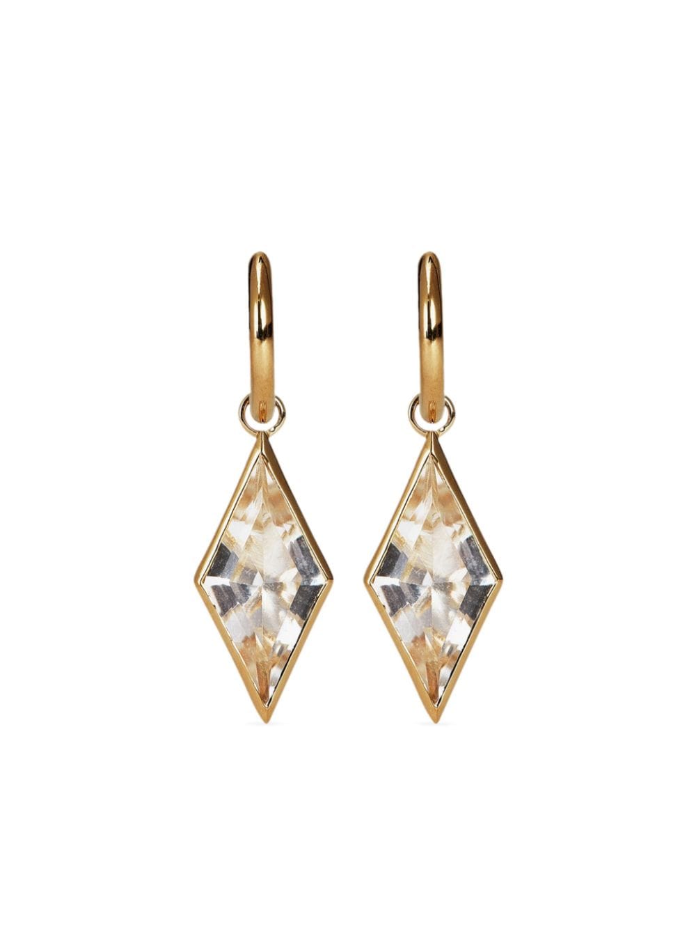 Otiumberg Kite quartz drop earrings - Gold von Otiumberg