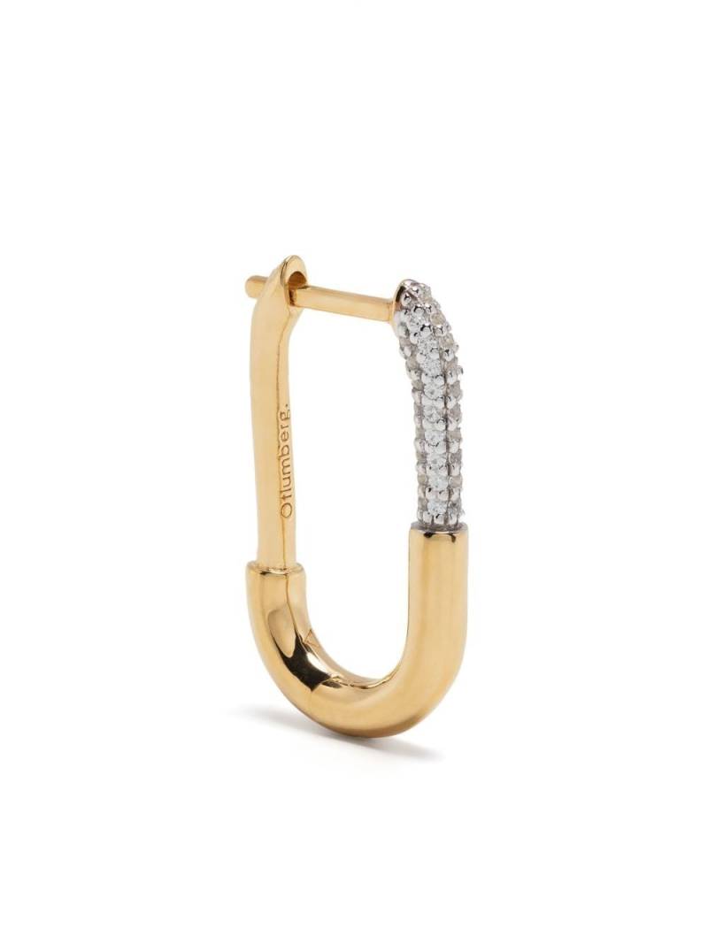 Otiumberg Large Staple hoop earring - Gold von Otiumberg