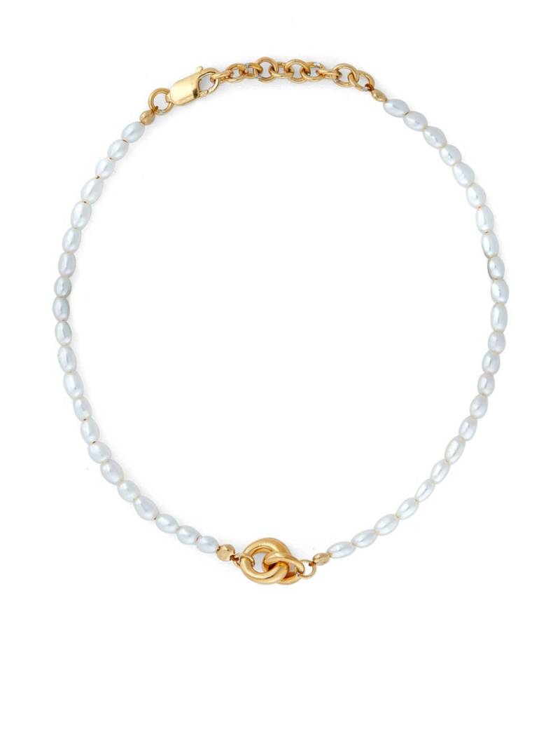 Otiumberg Link Up beaded pearl bracelet - Gold von Otiumberg