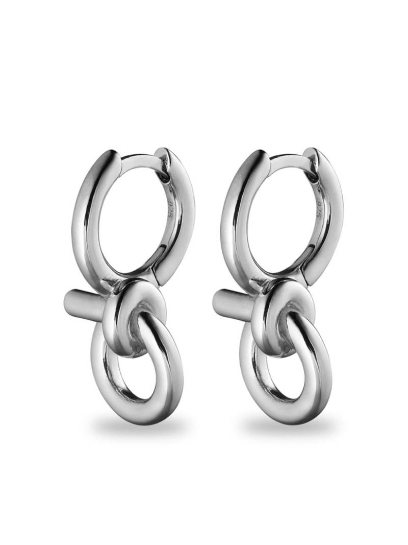 Otiumberg Tied sculpted hoop earrings - Silver von Otiumberg