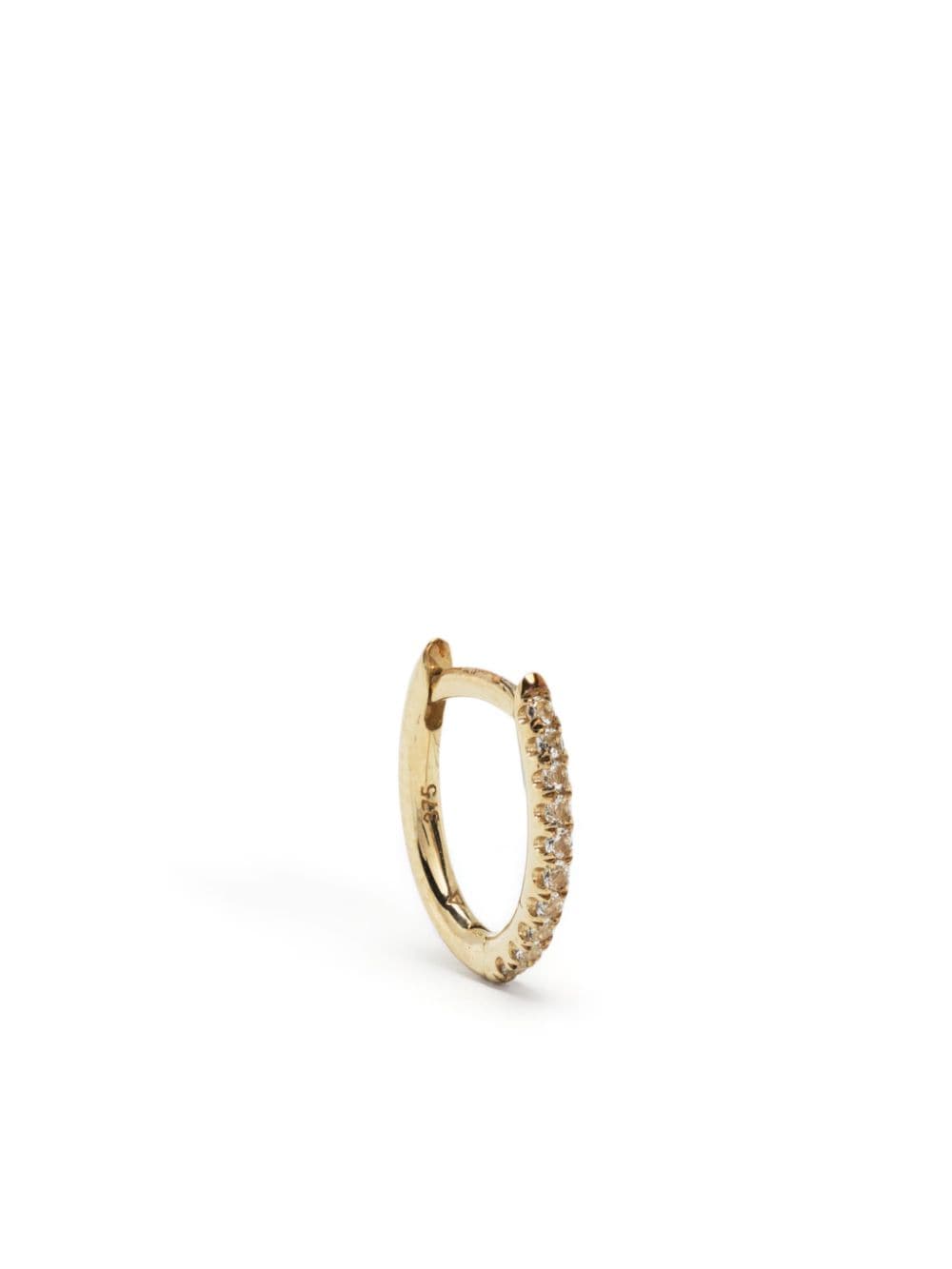 Otiumberg crystal-embellished hoop earring - Gold von Otiumberg